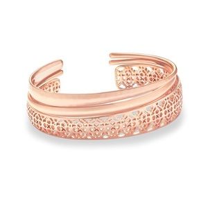 Tiana Rose Gold Bracelet Set in Rose Gold Filigree